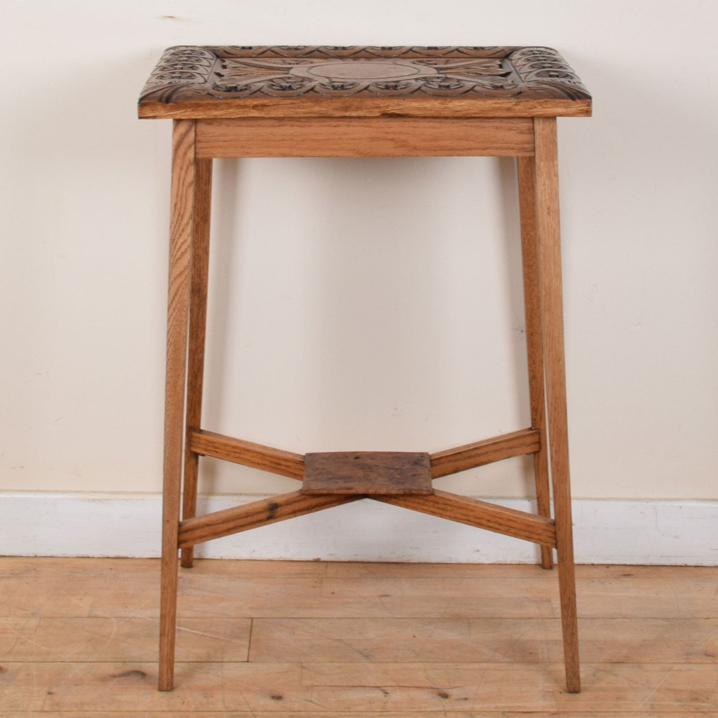 Carved Oak Hall Table