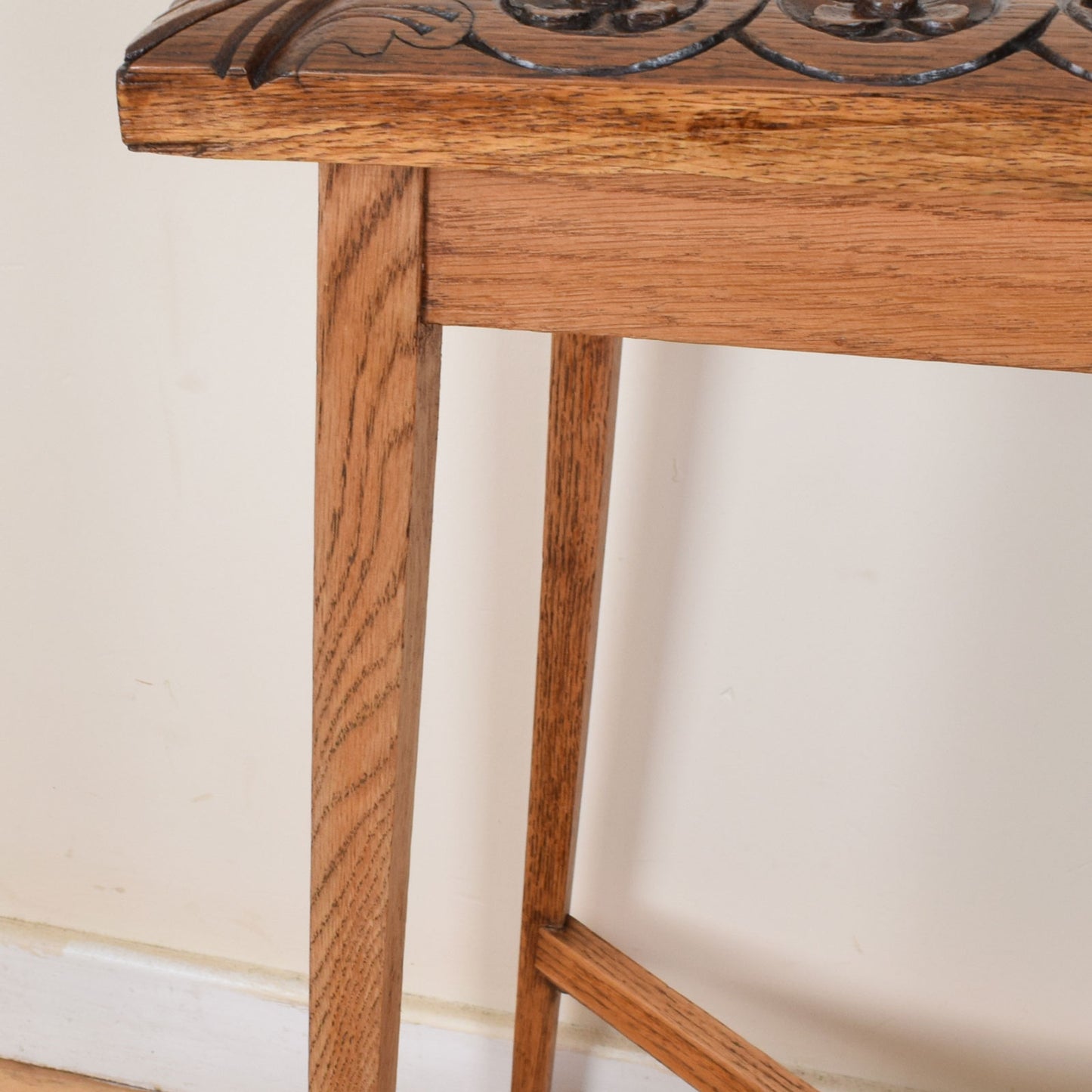 Carved Oak Hall Table