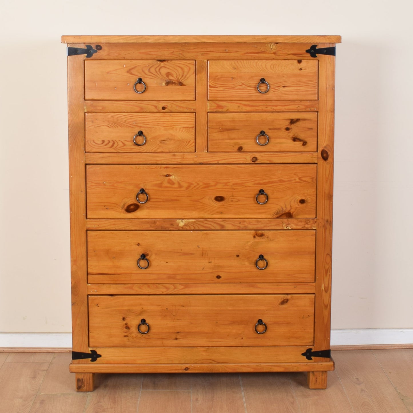 Large Pine Chest Of Drawers.
