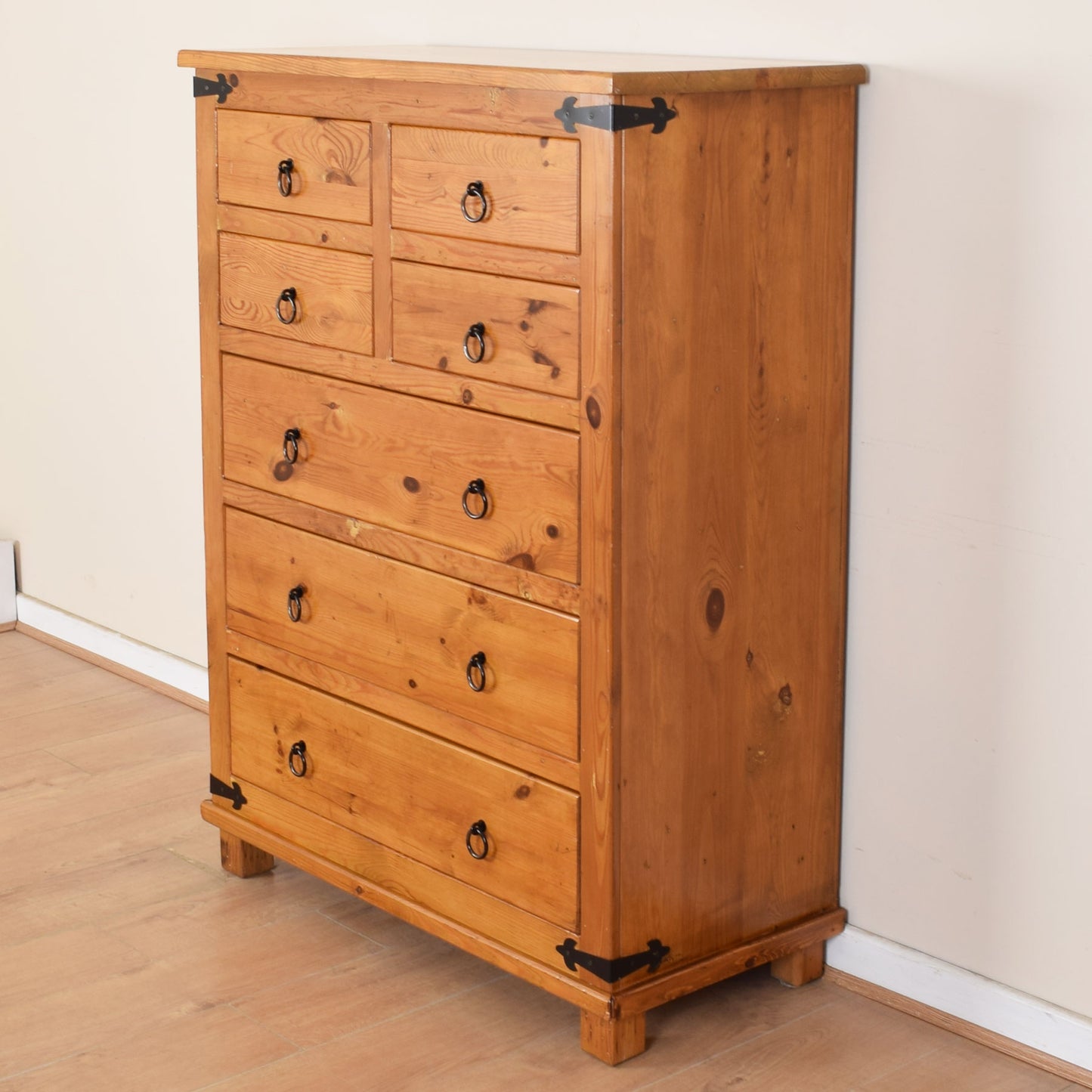 Large Pine Chest Of Drawers.