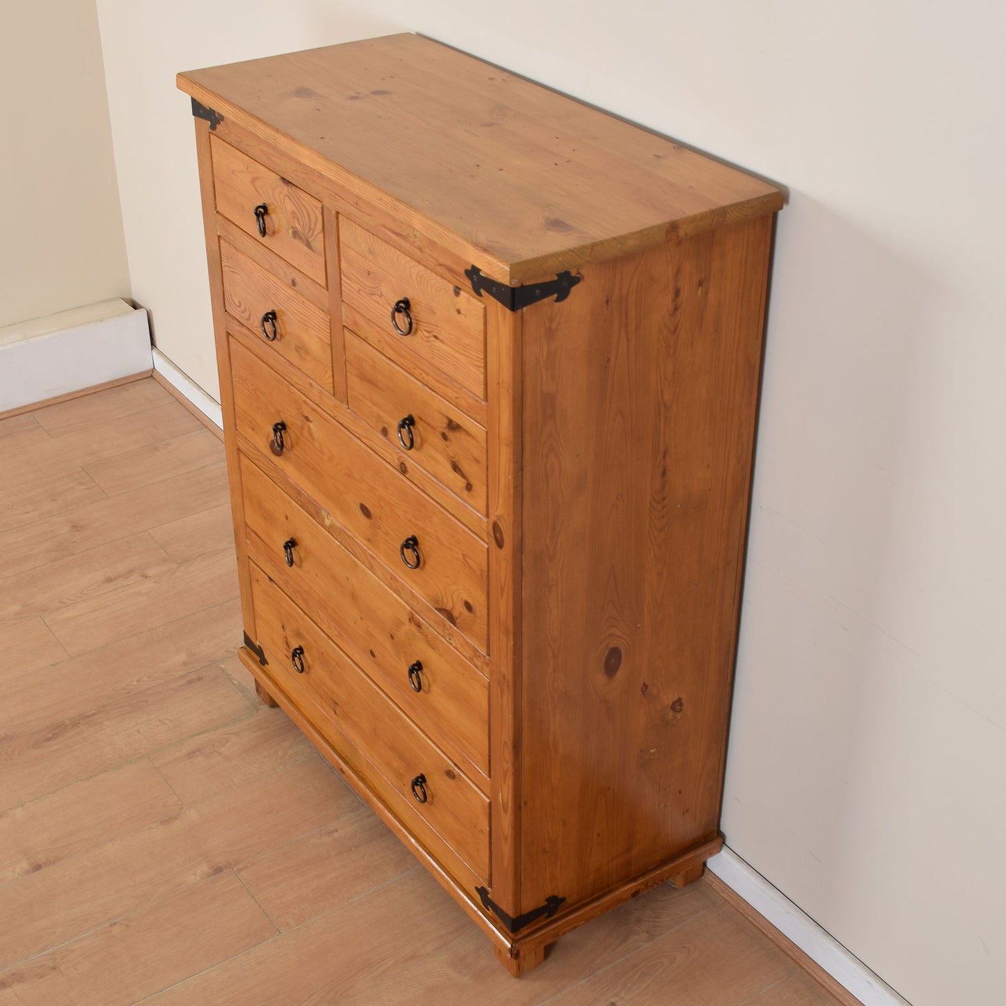 Large Pine Chest Of Drawers.