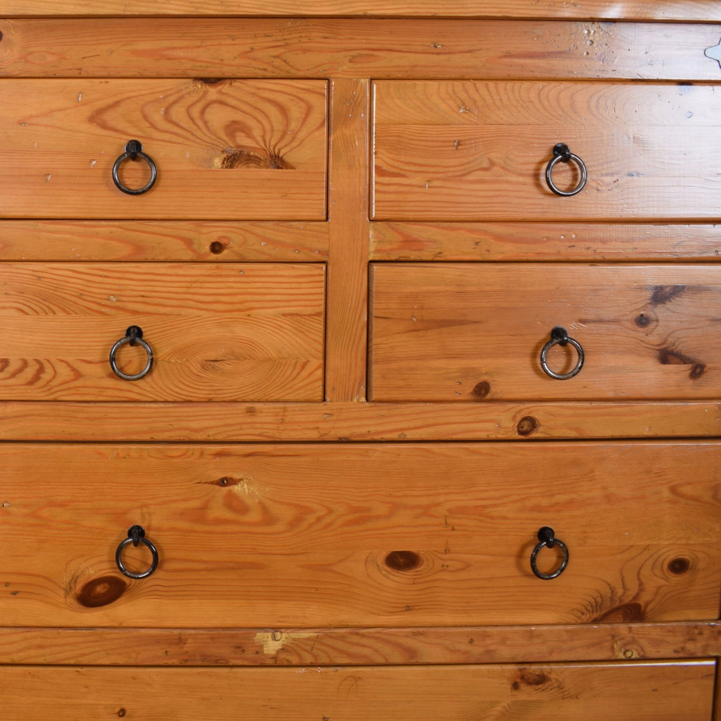 Large Pine Chest Of Drawers.