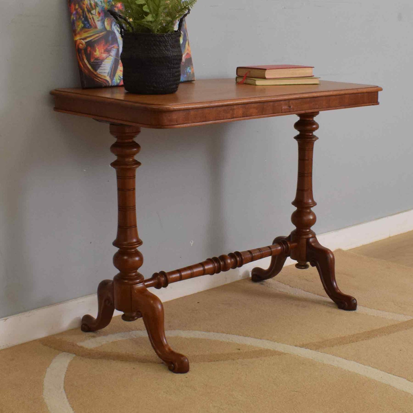 Victorian Mahogany Stretcher Table