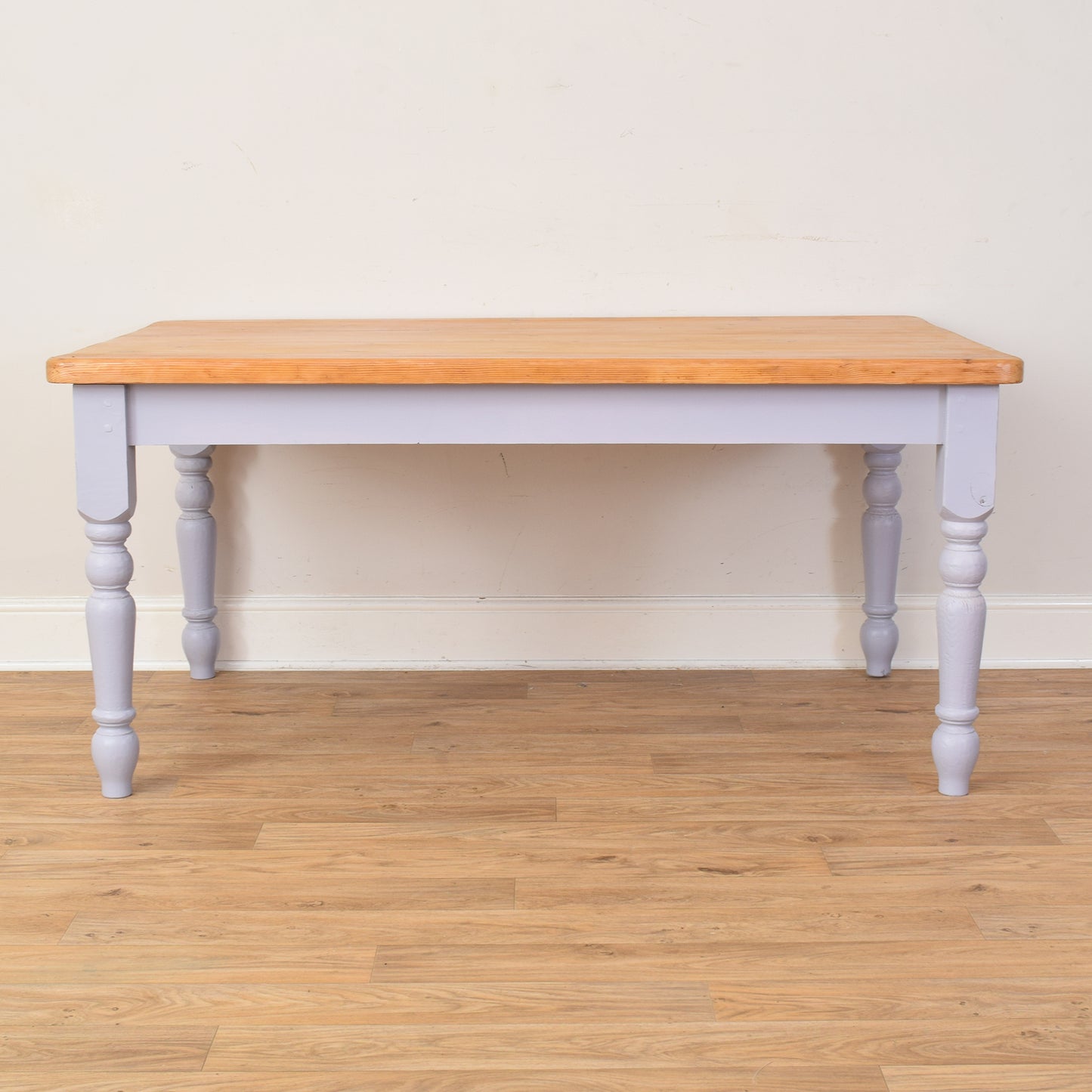 Painted Pine Table And Four Chairs