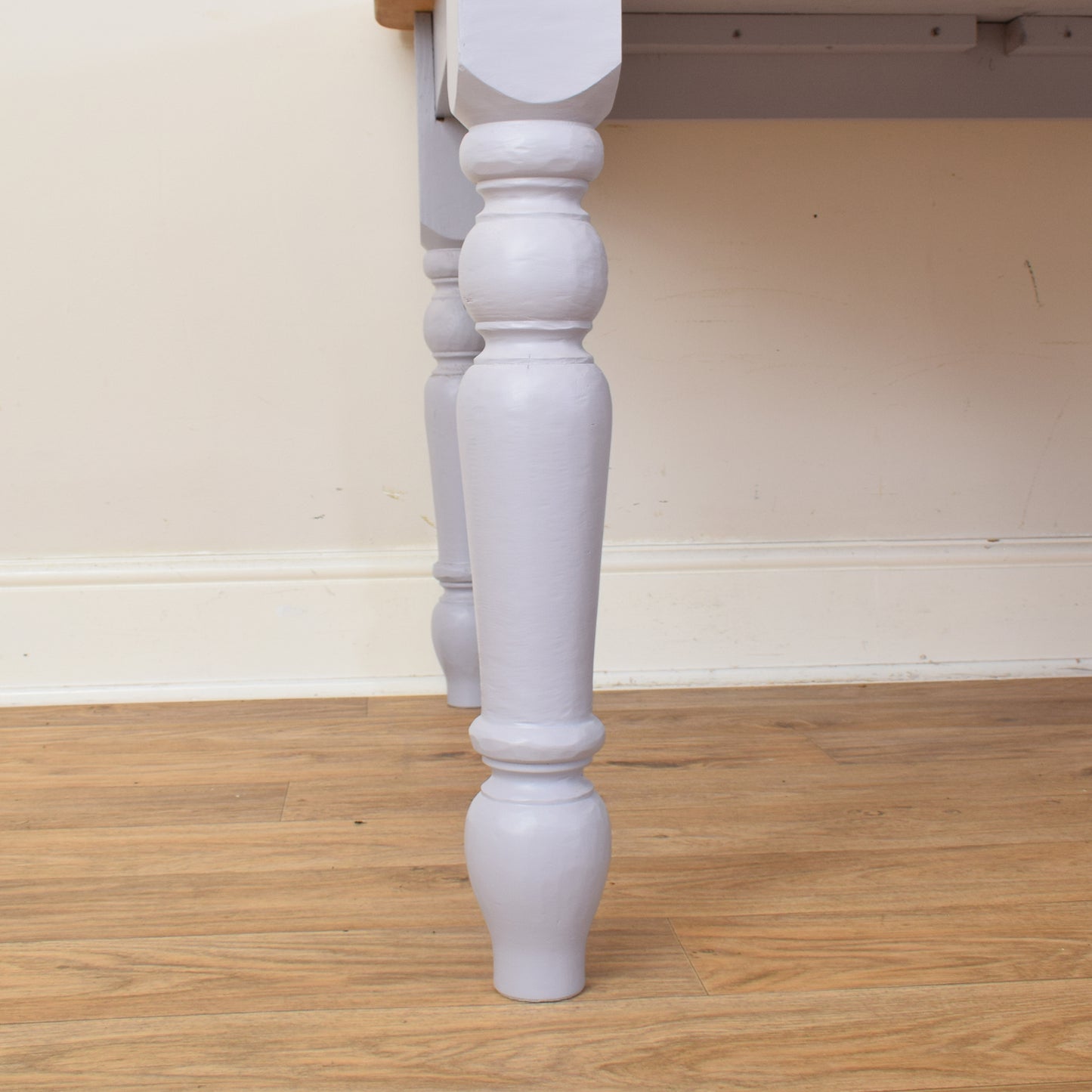 Painted Pine Table And Four Chairs