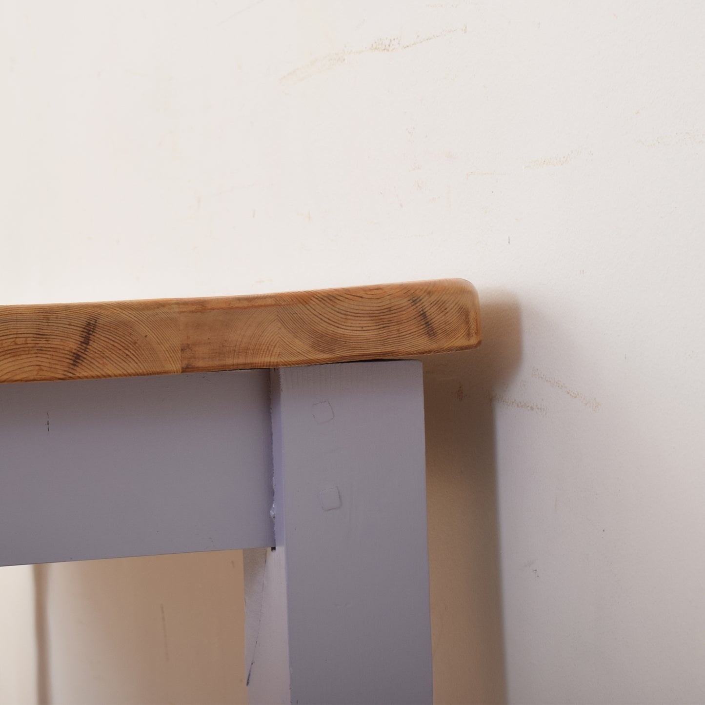 Painted Pine Table And Four Chairs