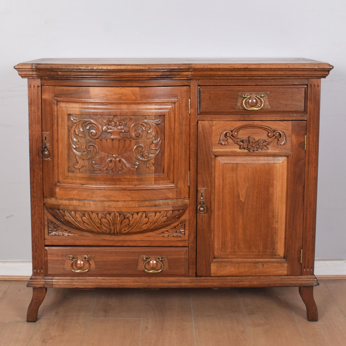 Vintage Ornate Mahogany Sideboard