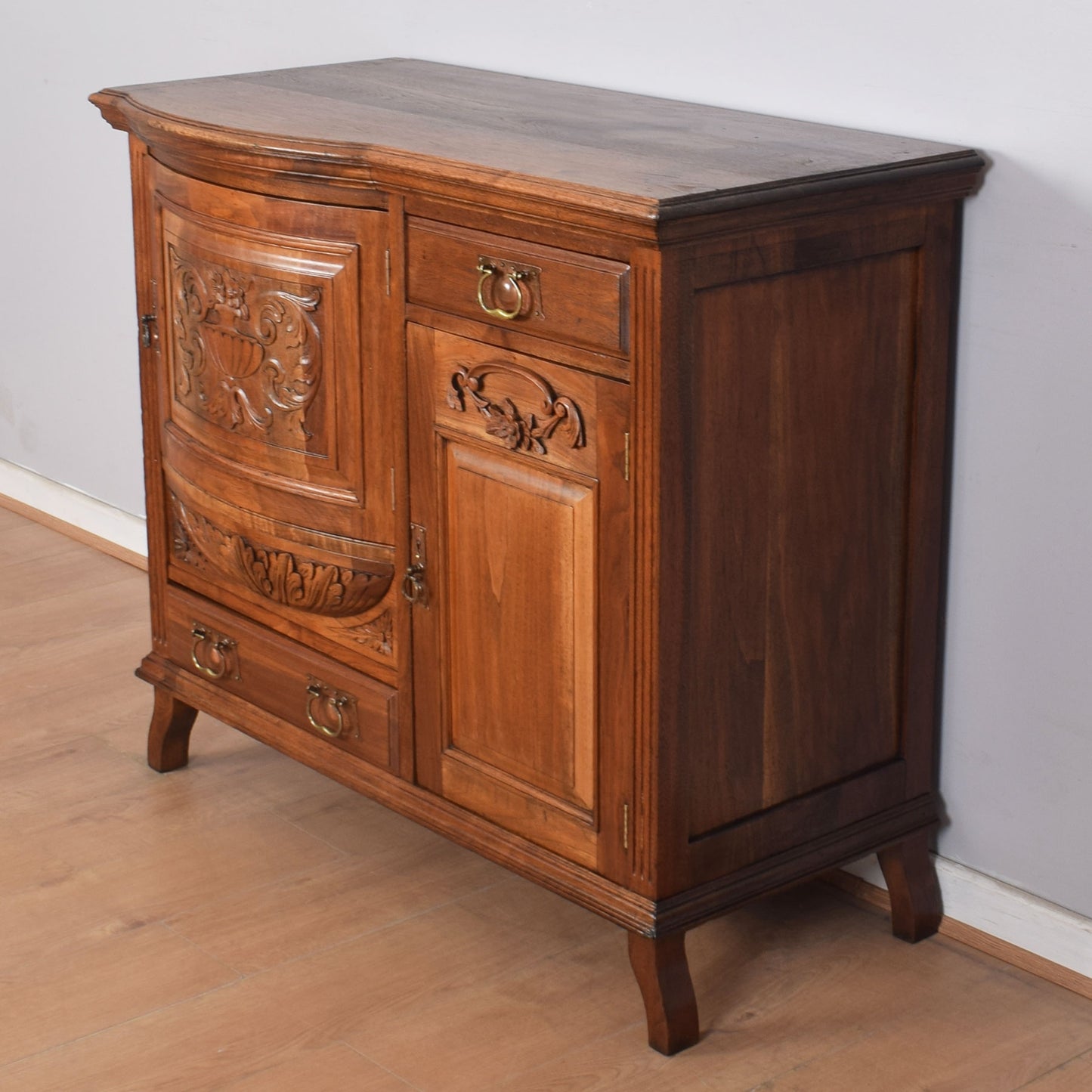 Vintage Ornate Mahogany Sideboard