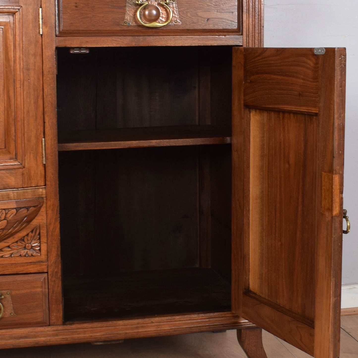 Vintage Ornate Mahogany Sideboard