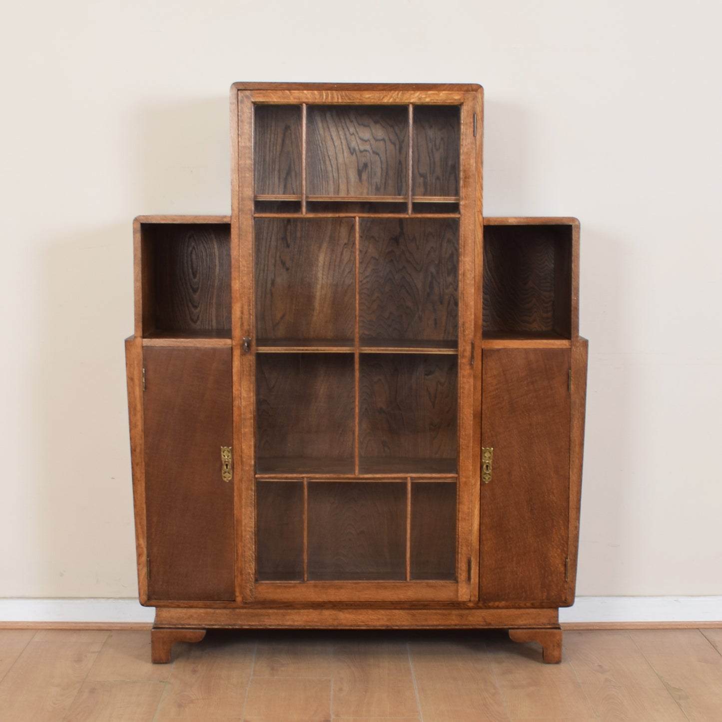 Art Deco Glazed Bookcase Unit