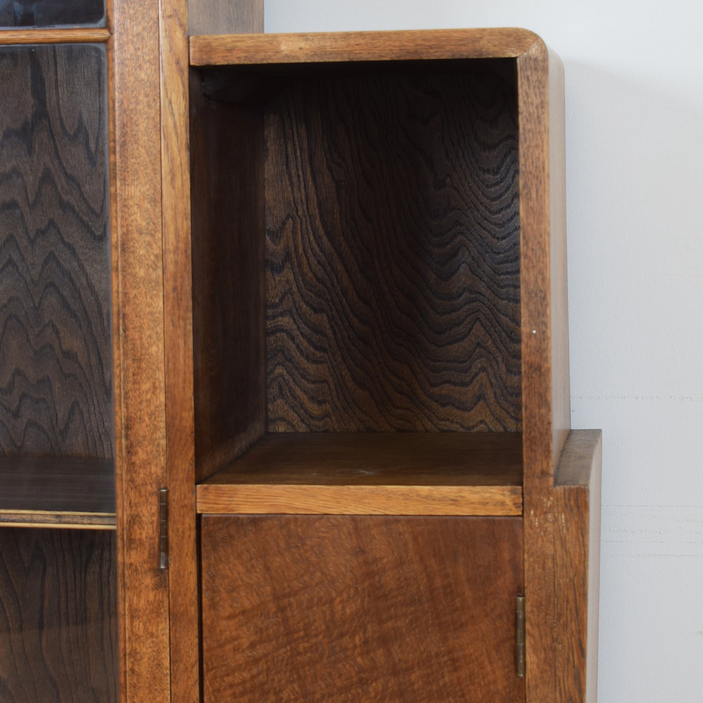 Art Deco Glazed Bookcase Unit