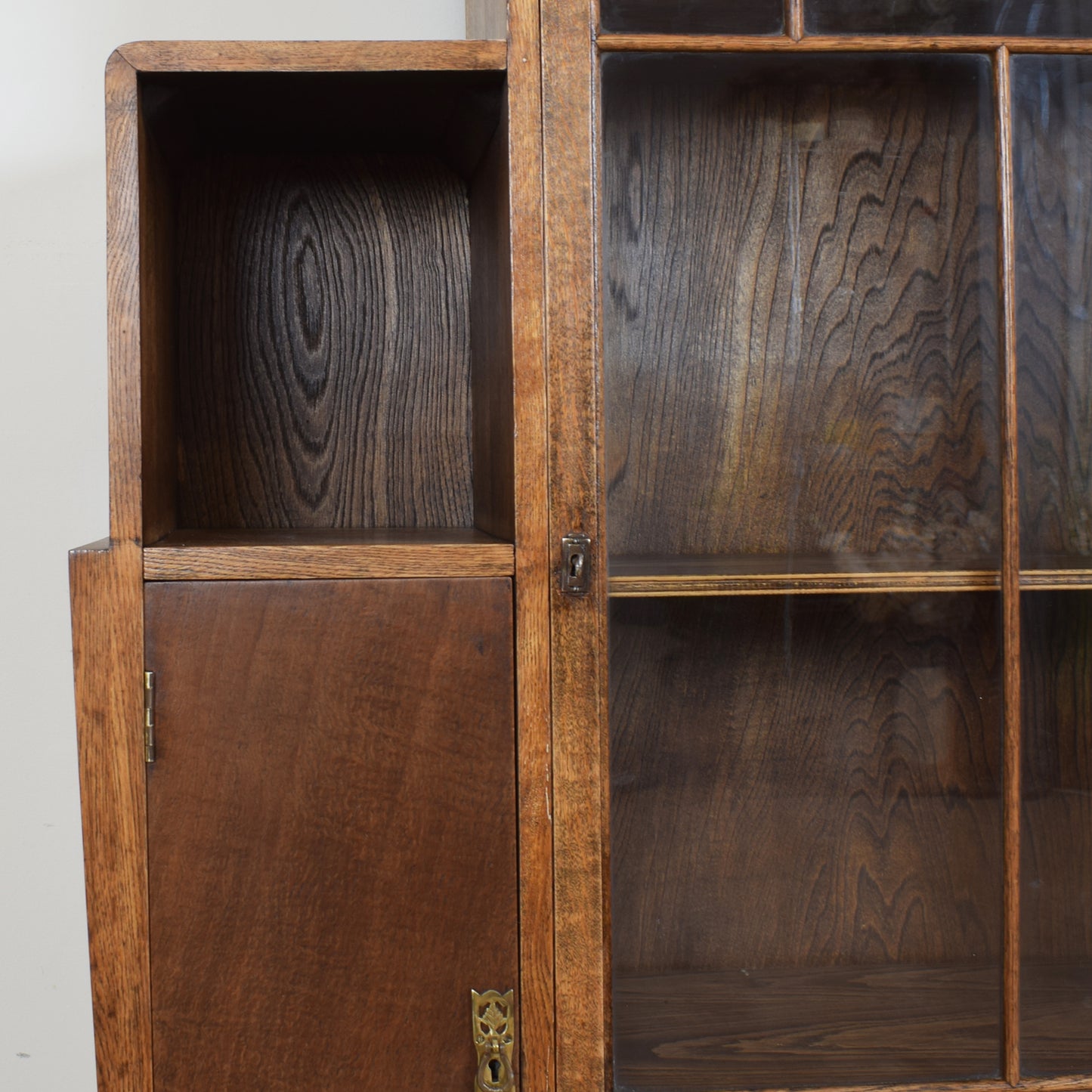 Art Deco Glazed Bookcase Unit