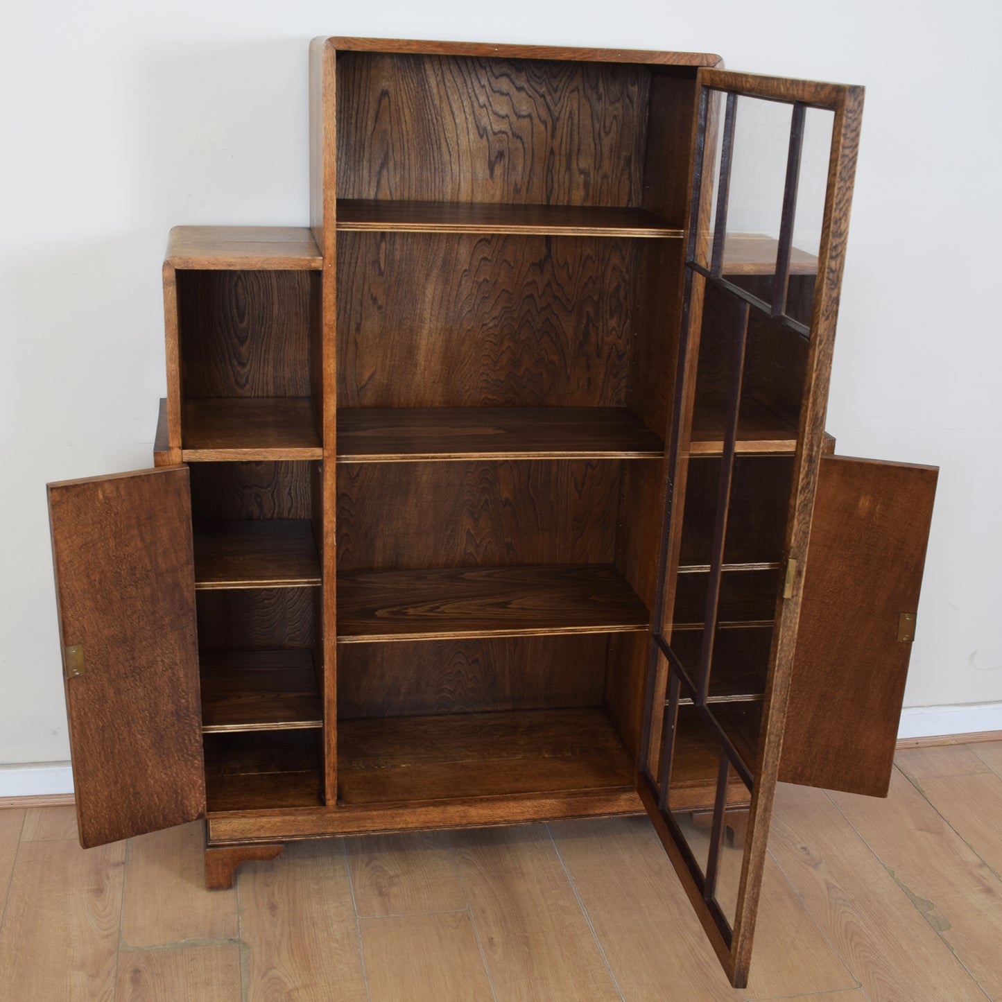 Art Deco Glazed Bookcase Unit