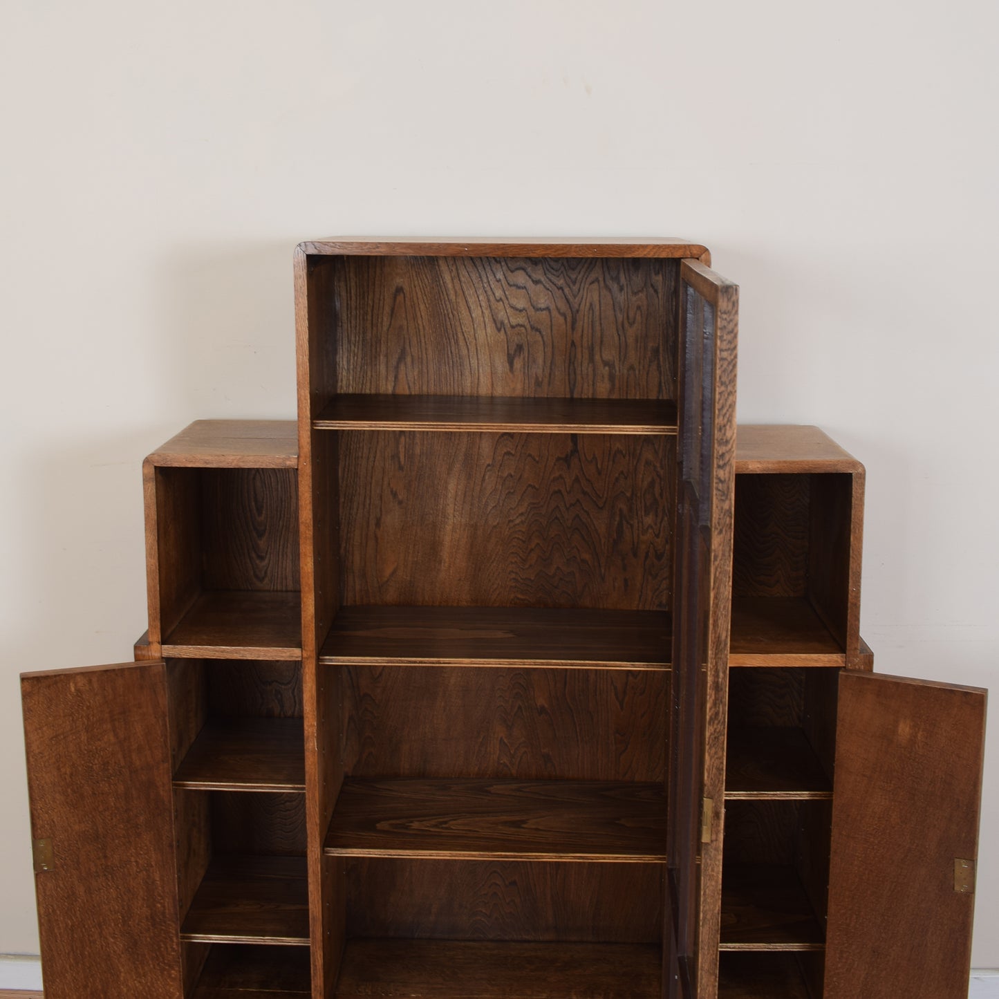Art Deco Glazed Bookcase Unit