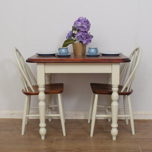 Painted Table And Two Chairs