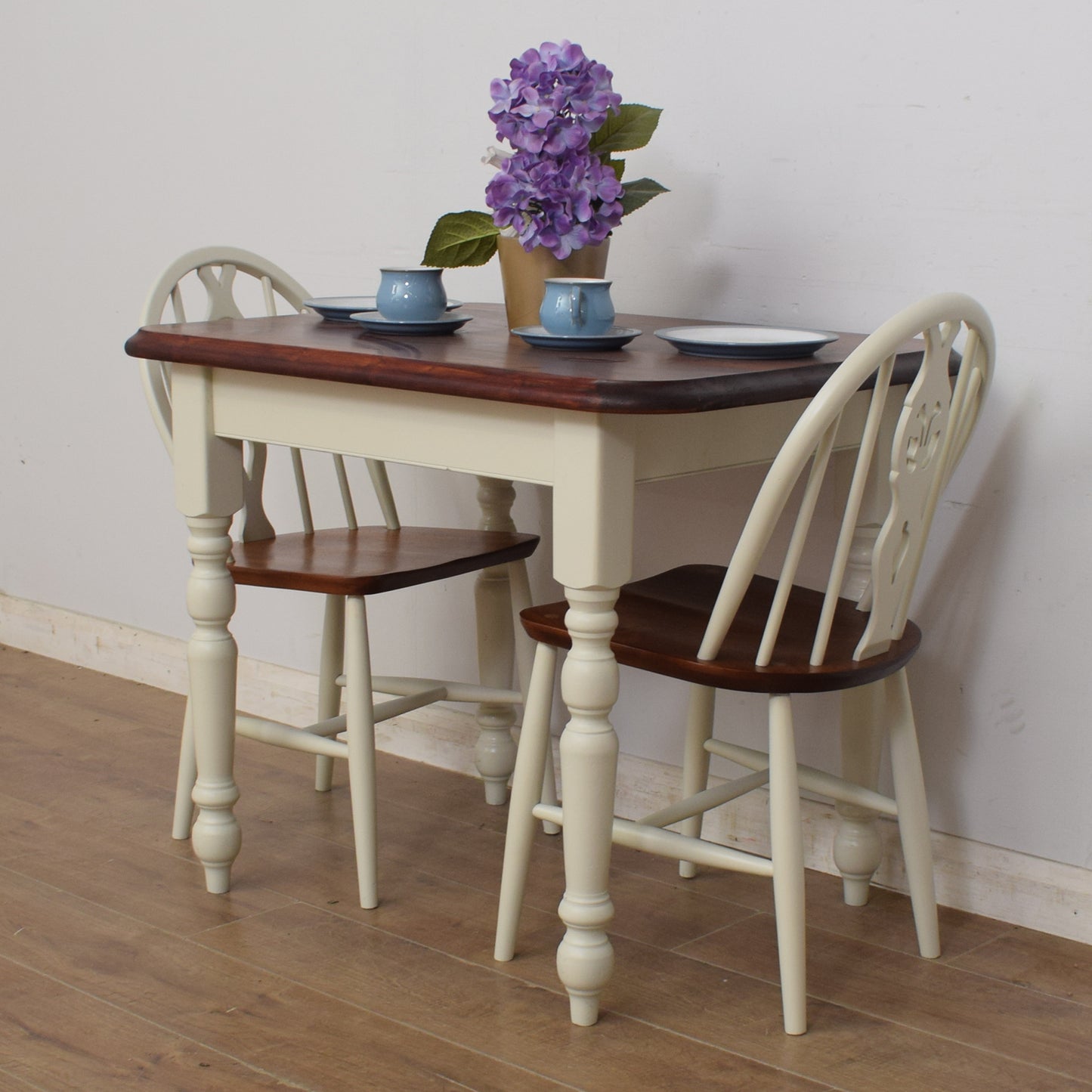 Painted Table And Two Chairs