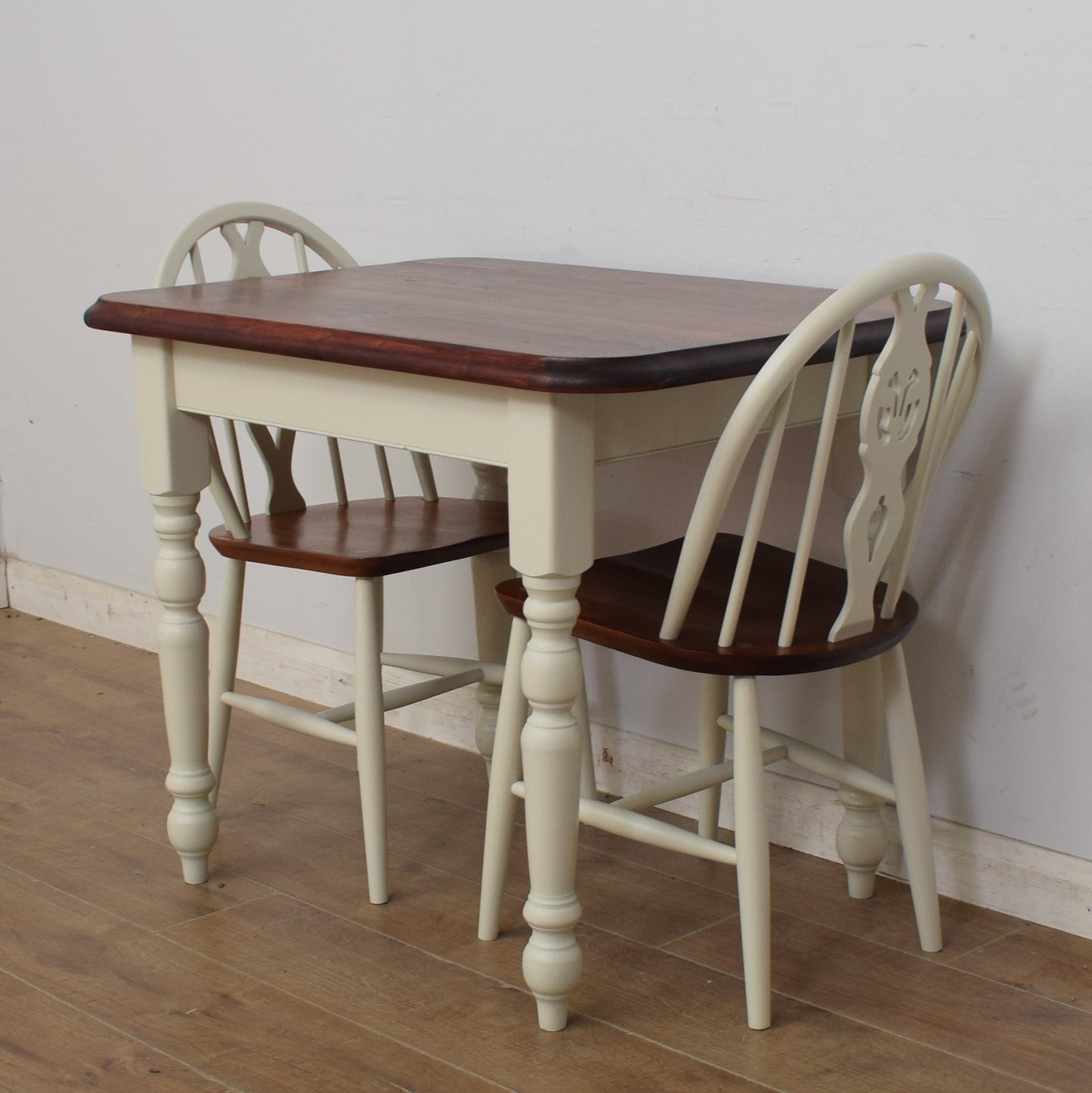 Painted Table And Two Chairs