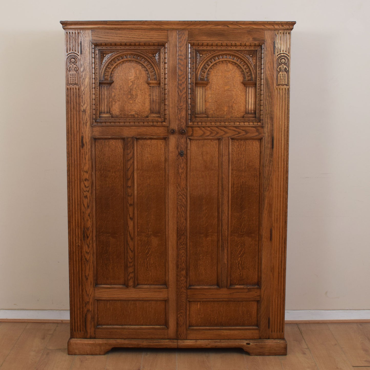 Carved Oak Wardrobe