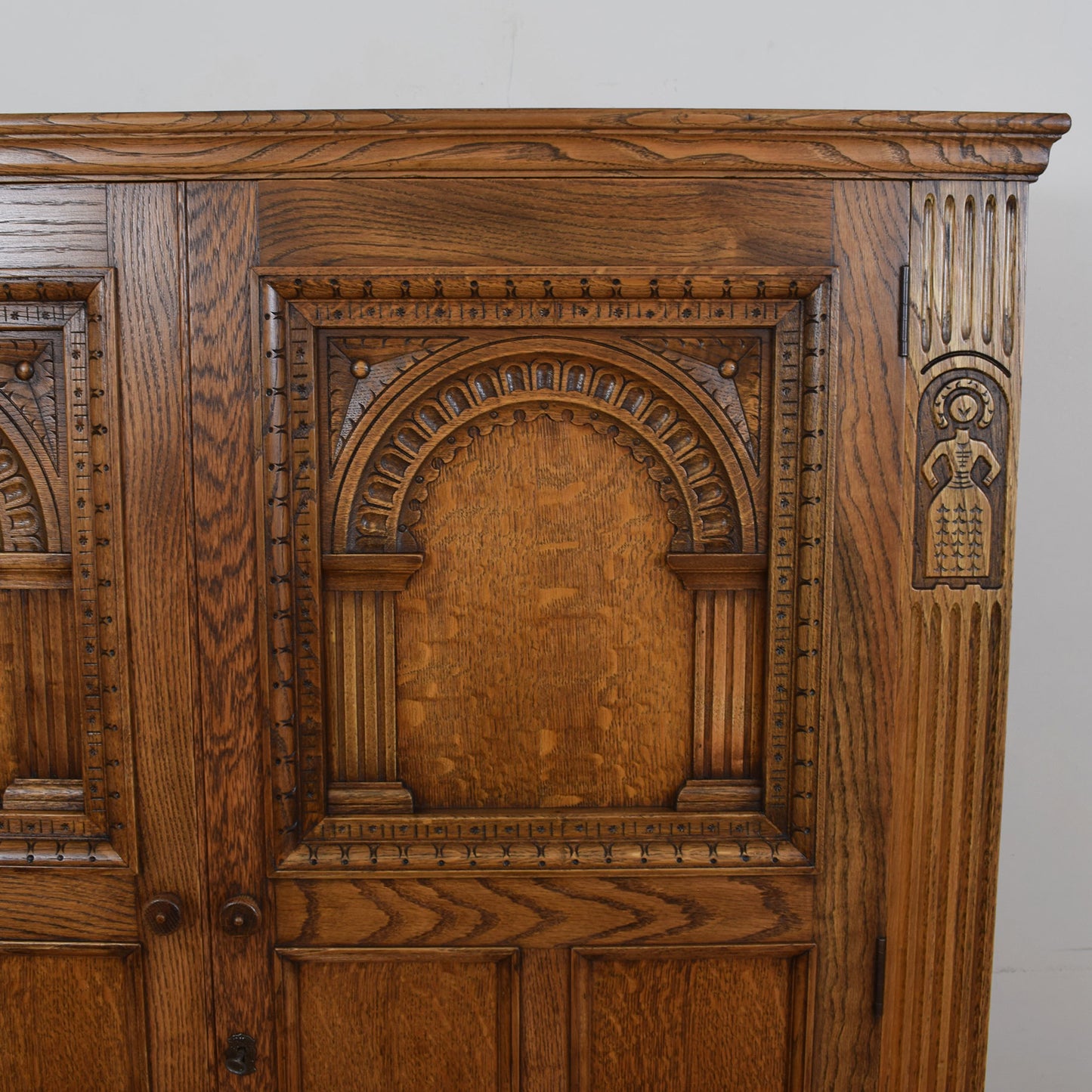 Carved Oak Wardrobe