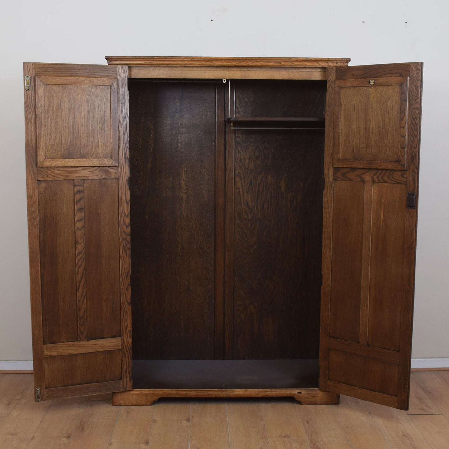 Carved Oak Wardrobe