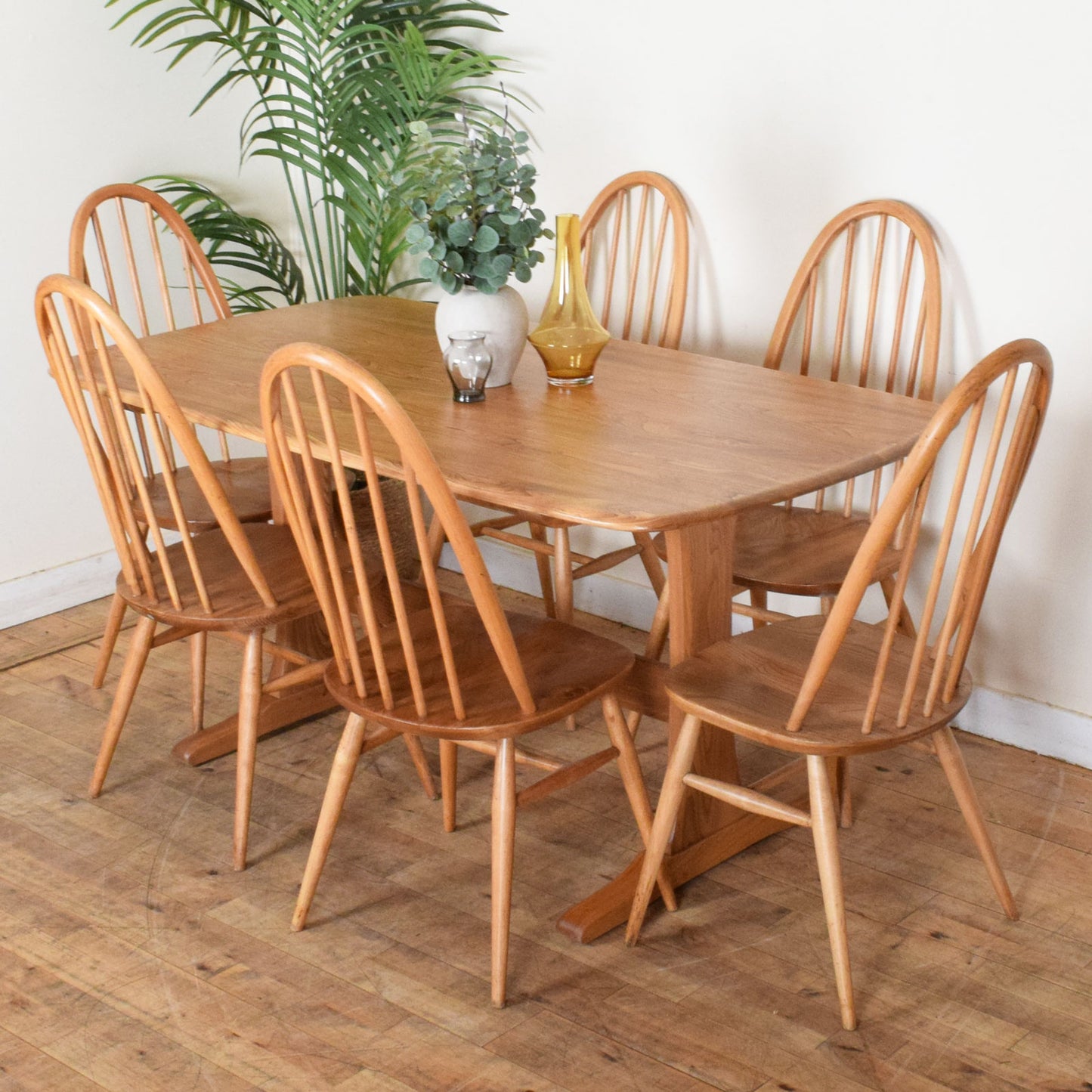 Ercol Table and Six Chairs