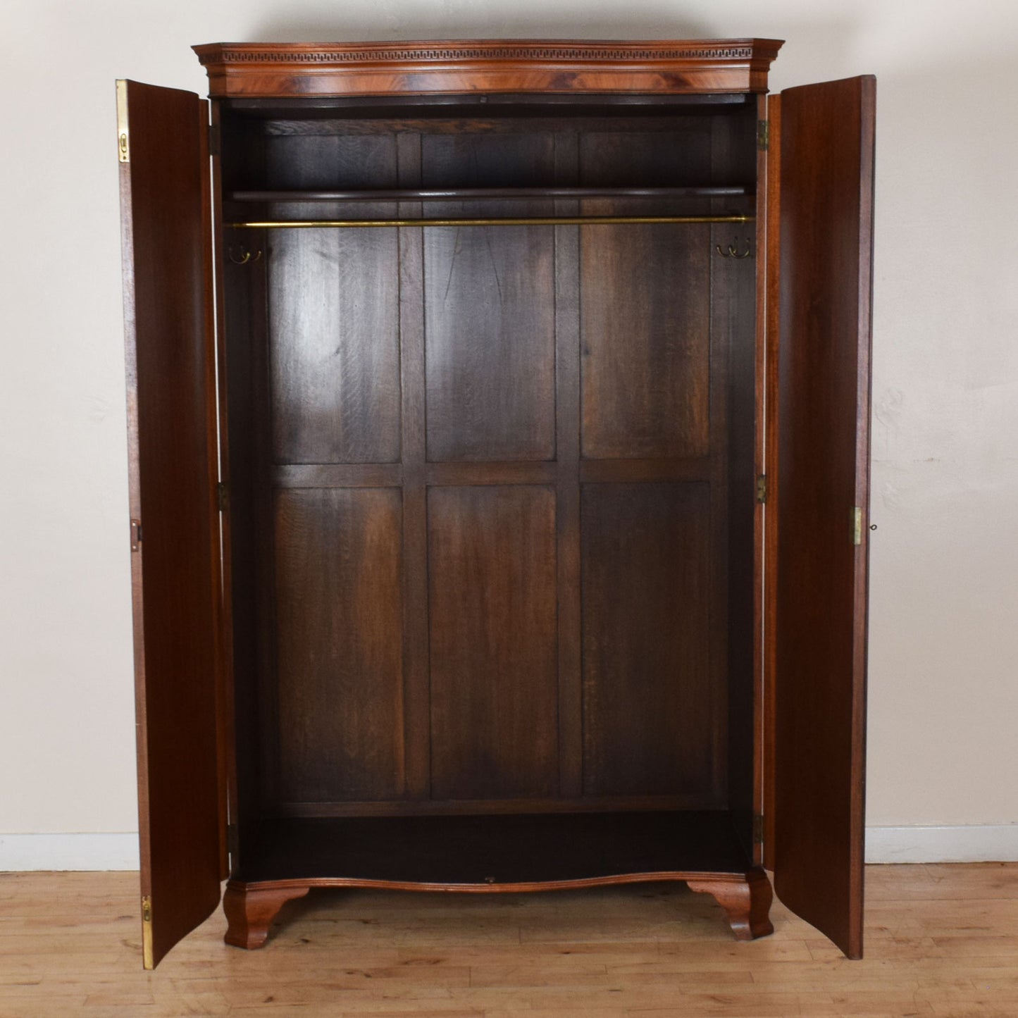 Restored Flamed Mahogany Wardrobe