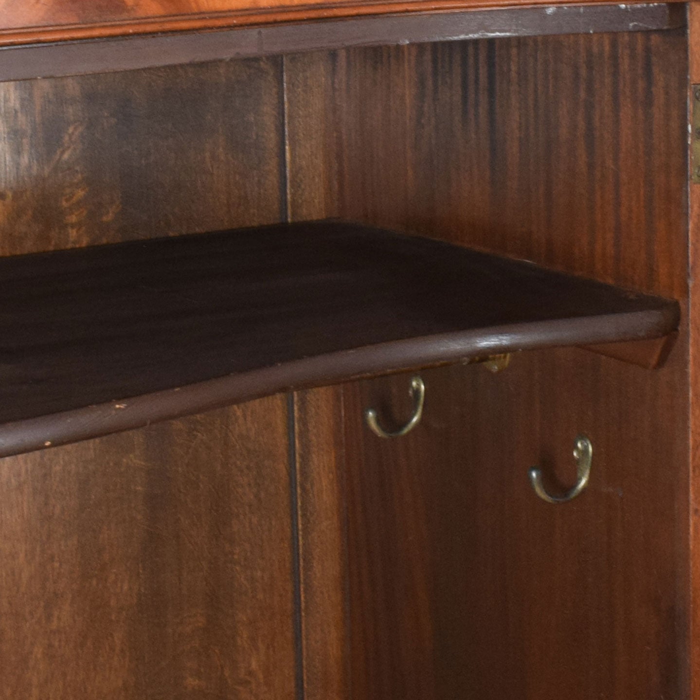 Restored Flamed Mahogany Wardrobe