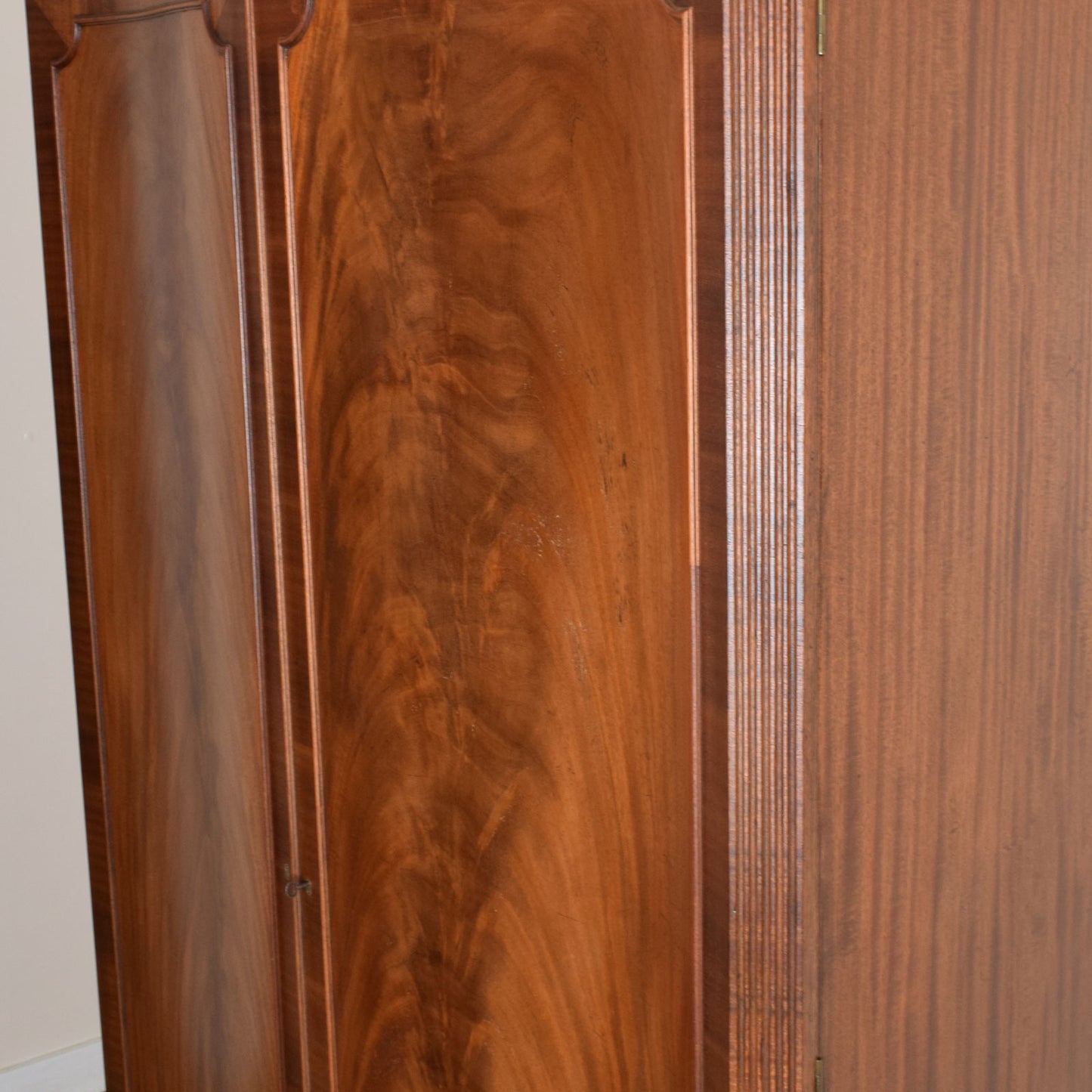 Restored Flamed Mahogany Wardrobe