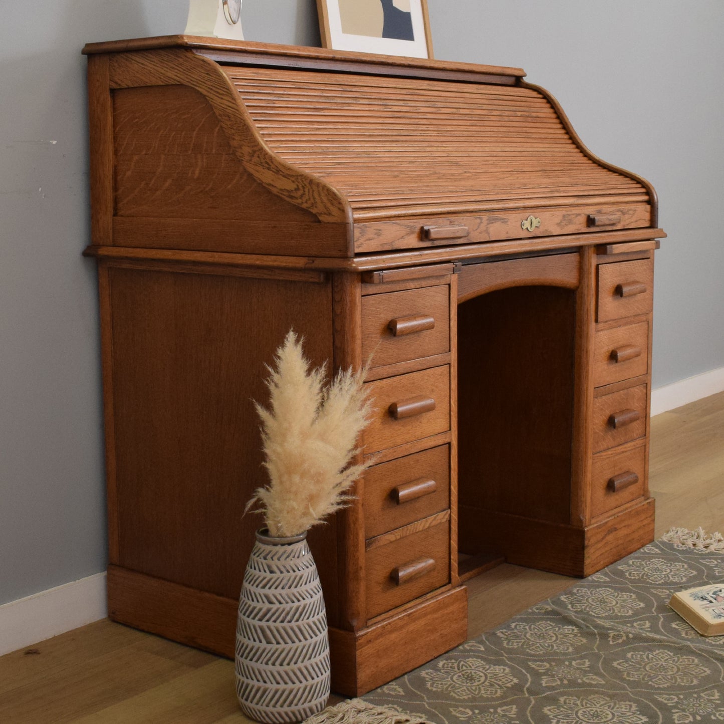 Restored Roll-Top Desk