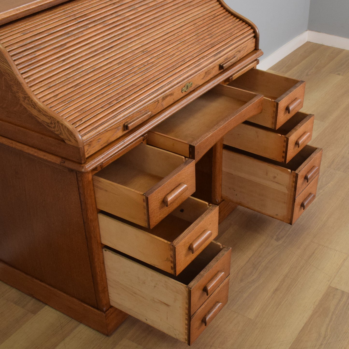 Restored Roll-Top Desk