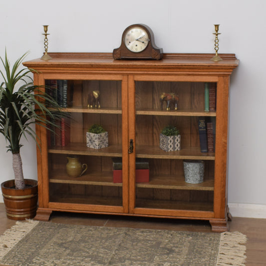 Glazed Oak Bookcase