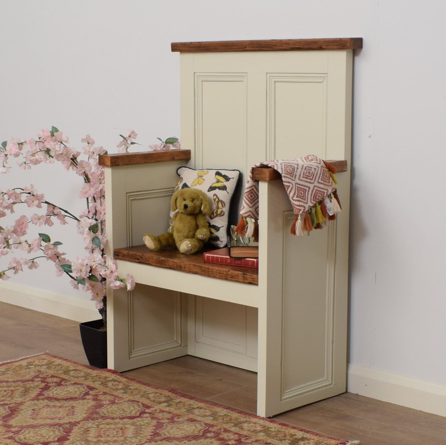 Painted Pine Bench