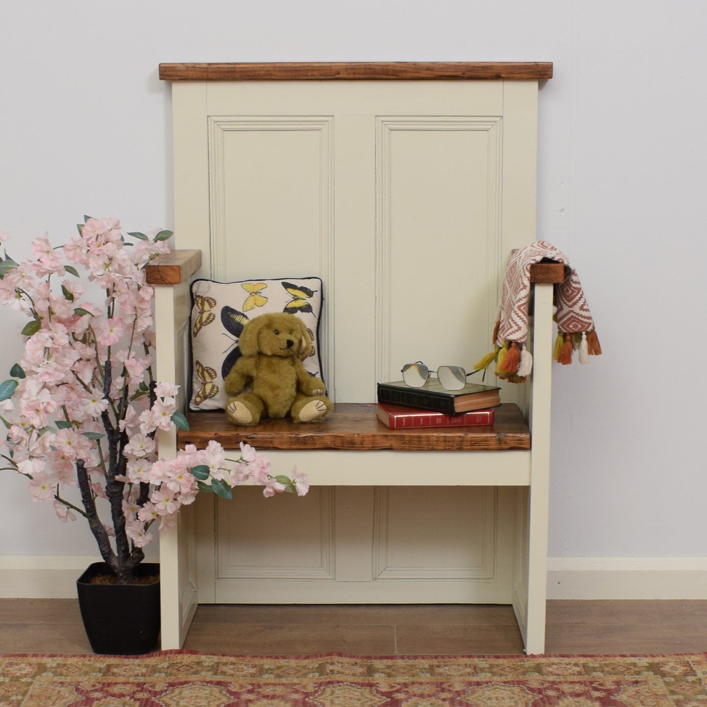 Painted Pine Bench