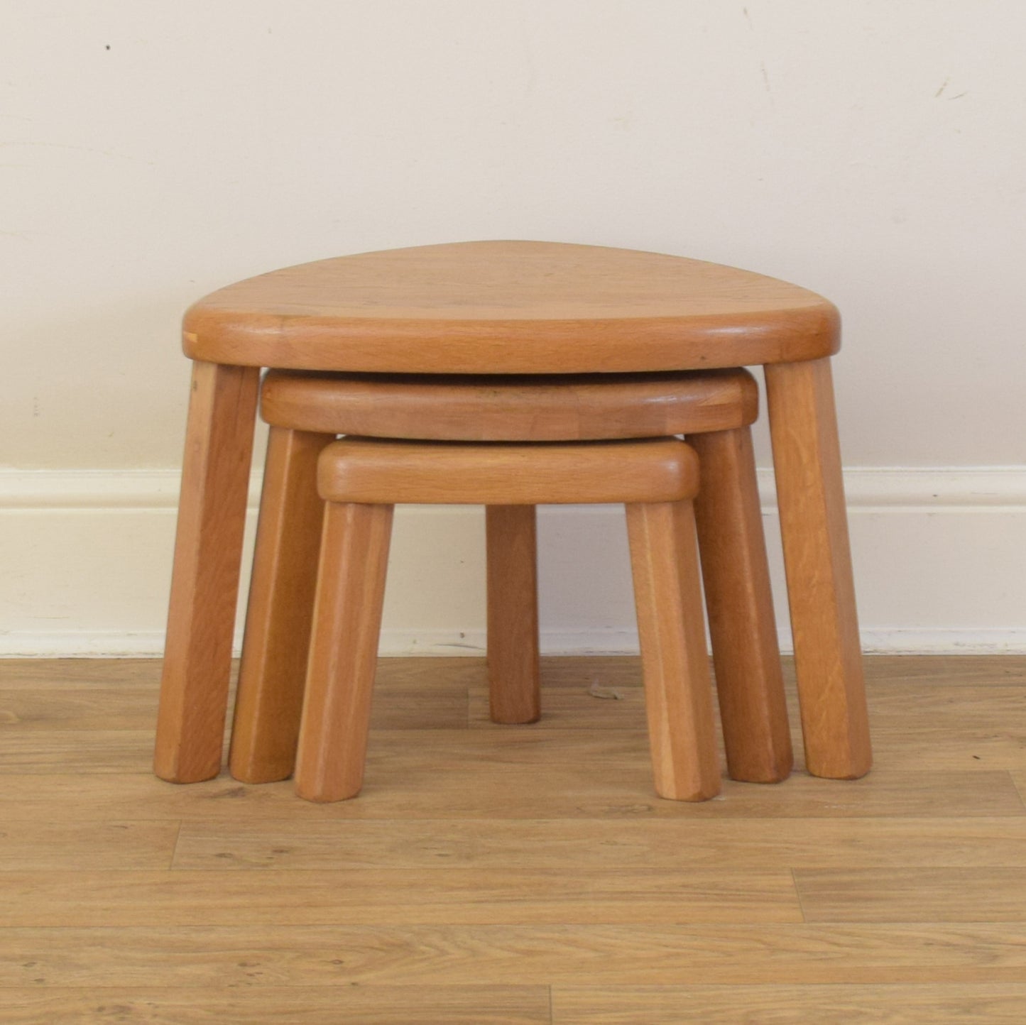 Restored Dutch Oak Nest of Tables