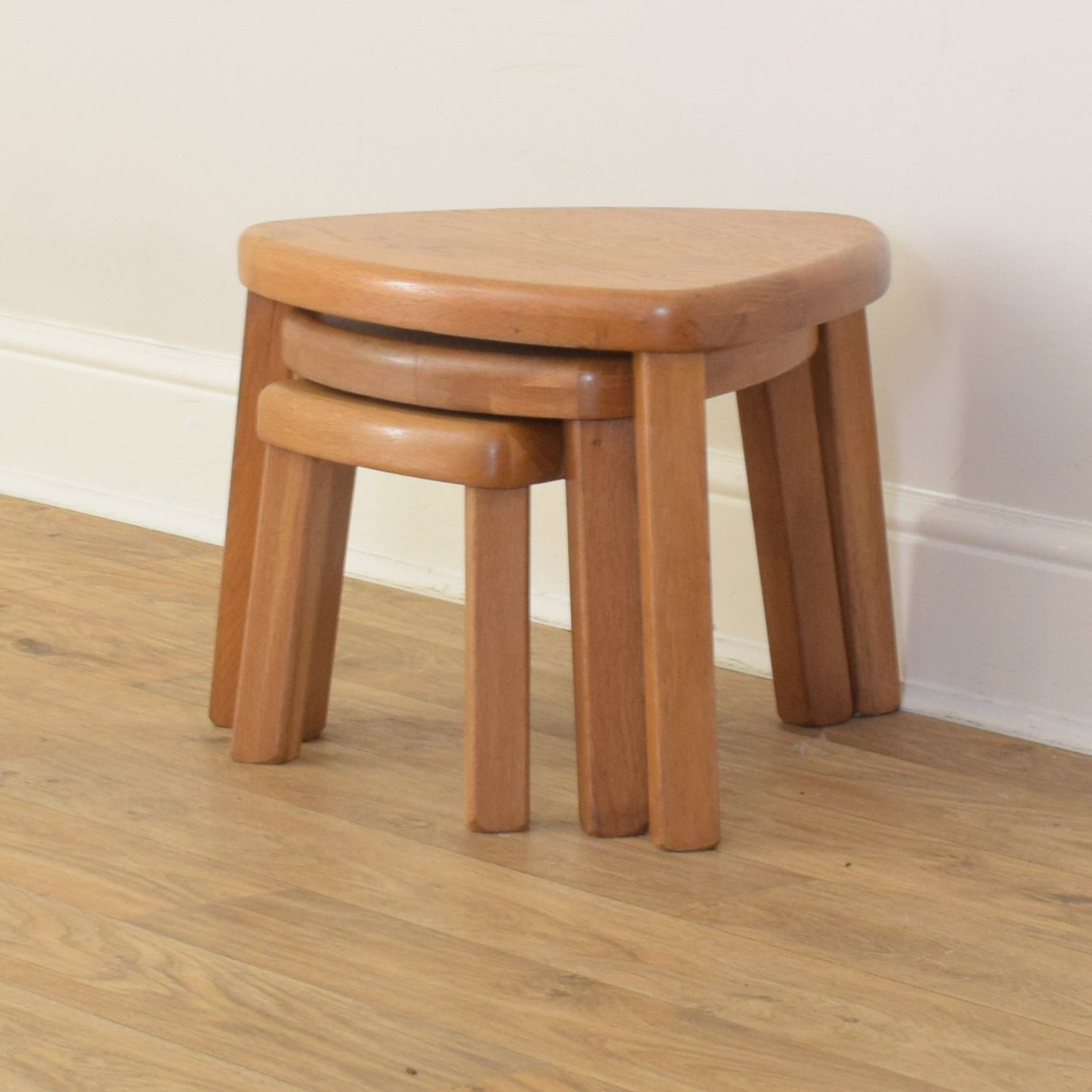 Restored Dutch Oak Nest of Tables