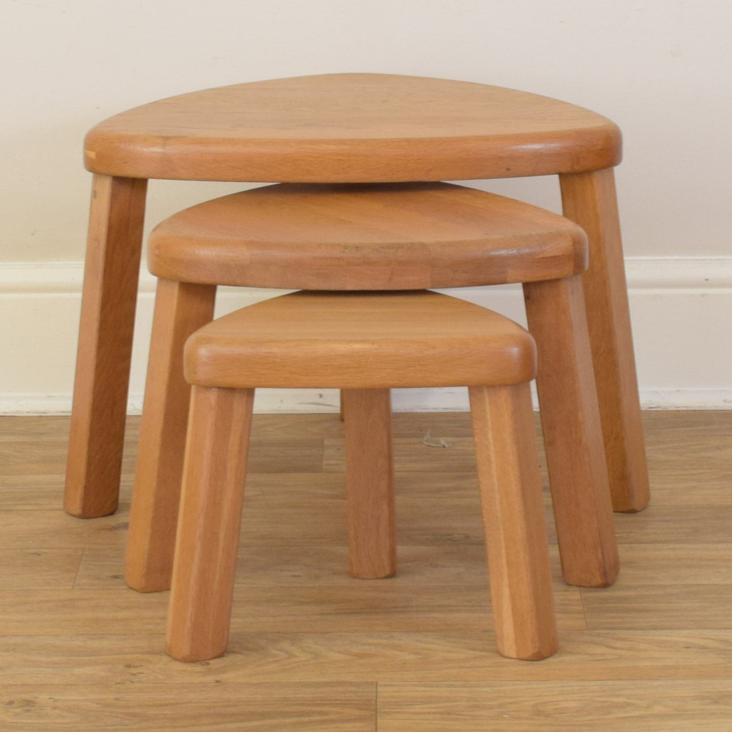 Restored Dutch Oak Nest of Tables