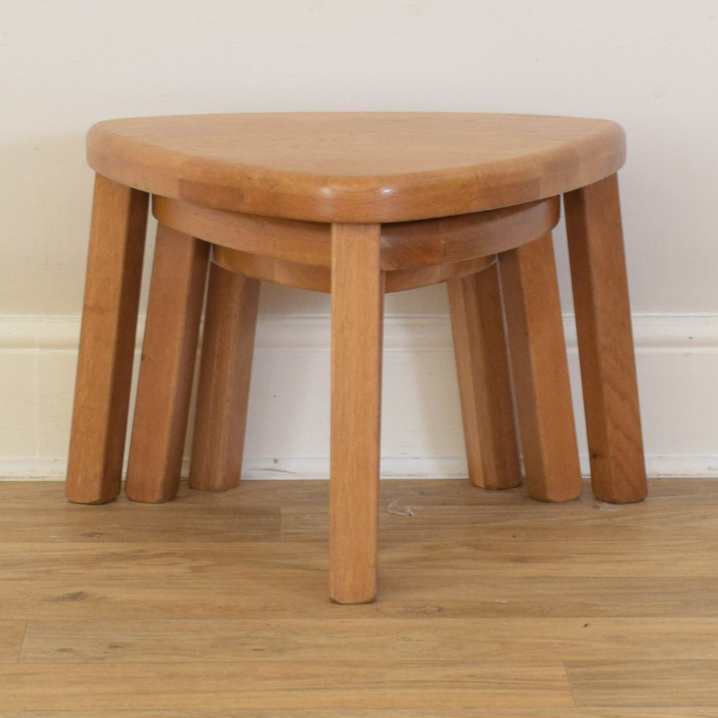 Restored Dutch Oak Nest of Tables