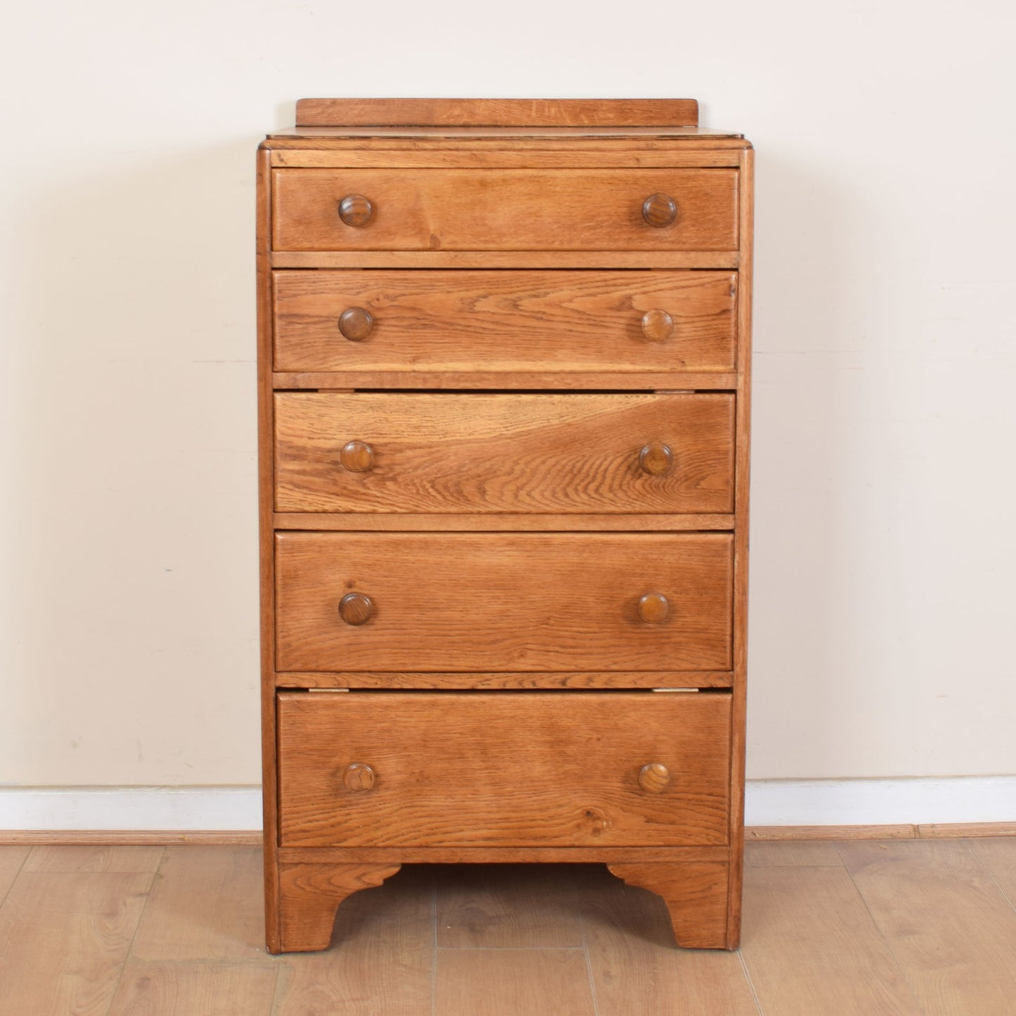 Oak Tall Chest Of Drawers