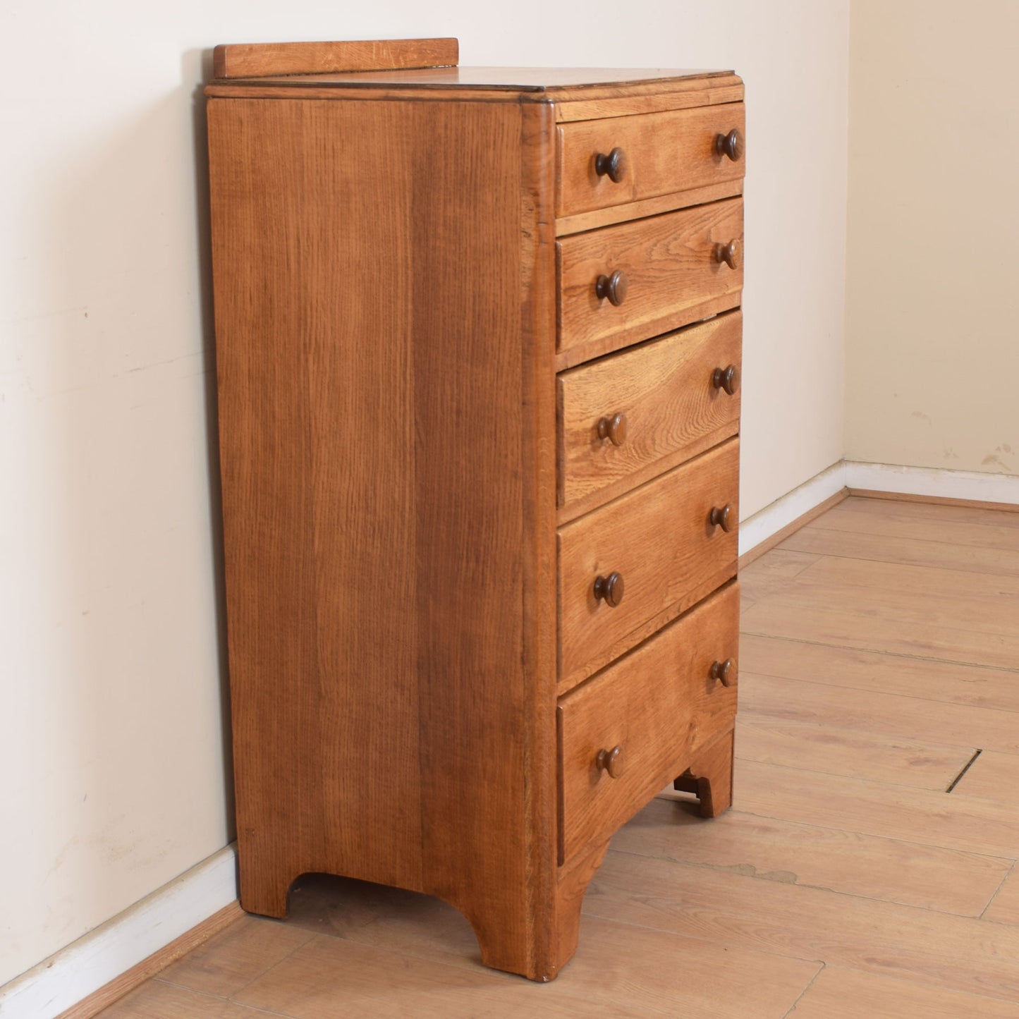Oak Tall Chest Of Drawers