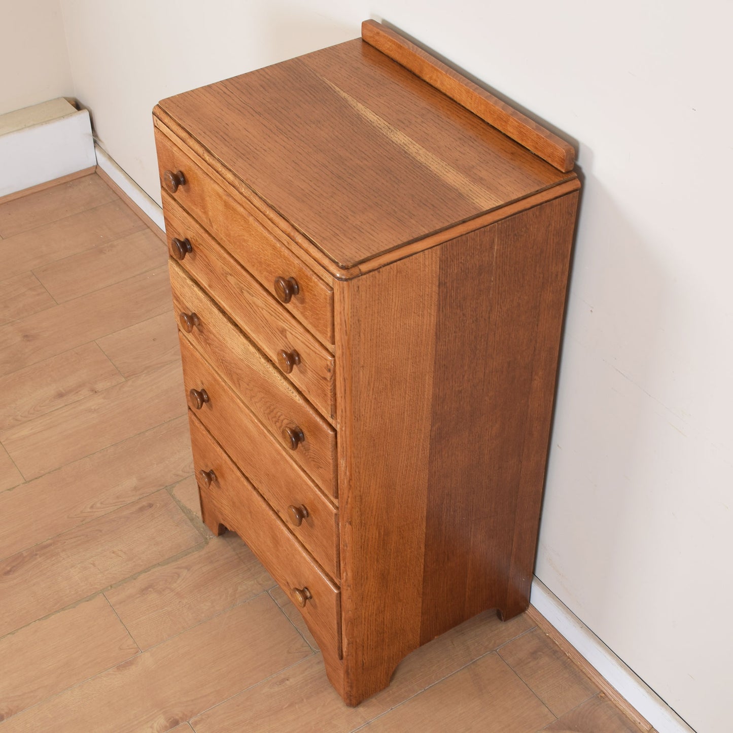 Oak Tall Chest Of Drawers