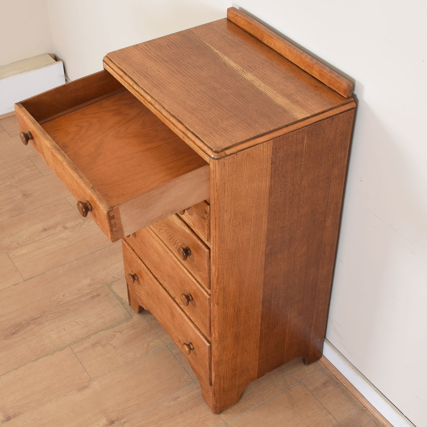 Oak Tall Chest Of Drawers