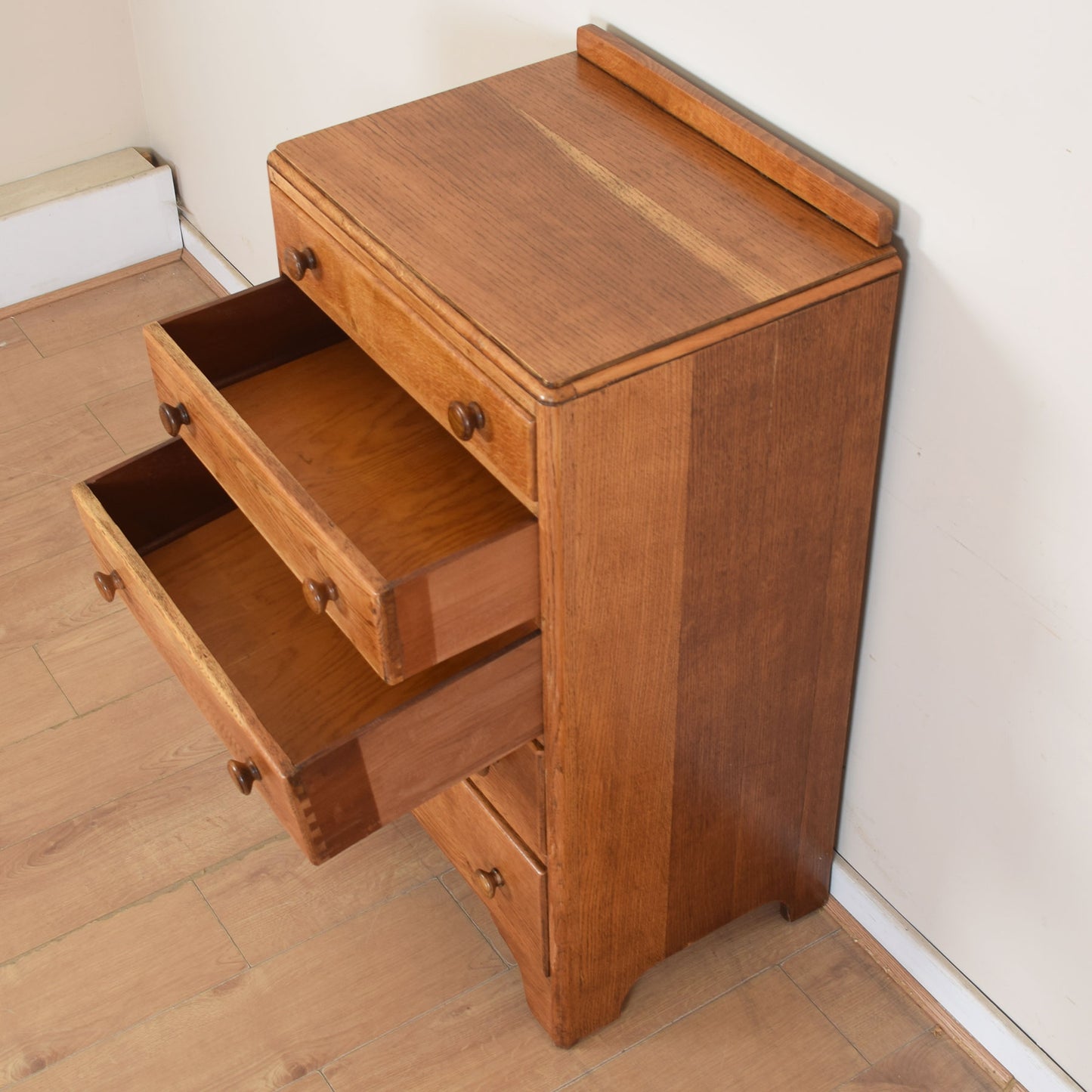 Oak Tall Chest Of Drawers