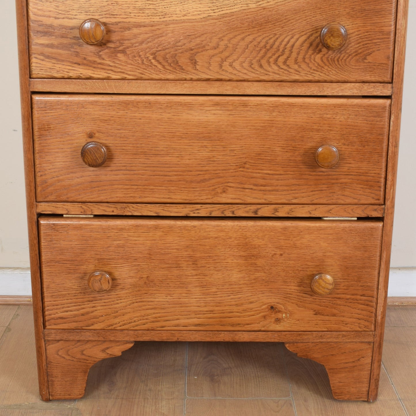 Oak Tall Chest Of Drawers