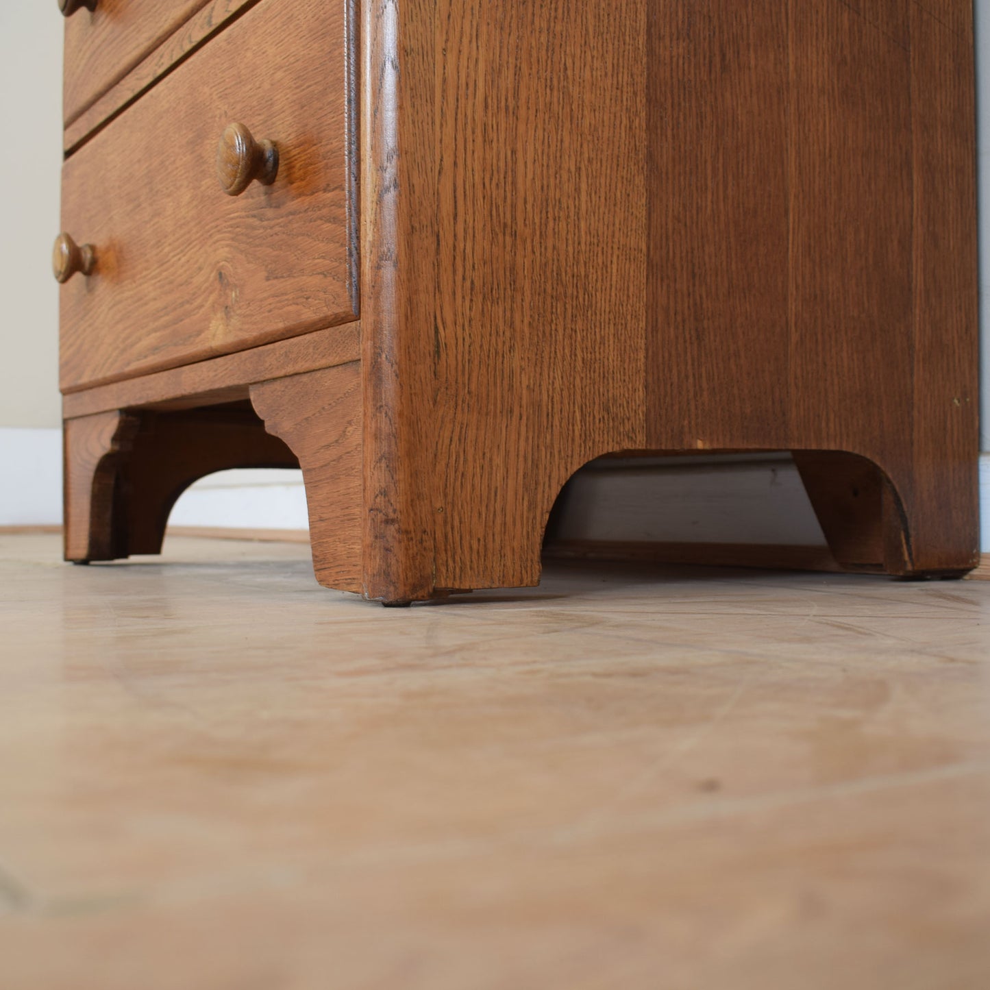Oak Tall Chest Of Drawers