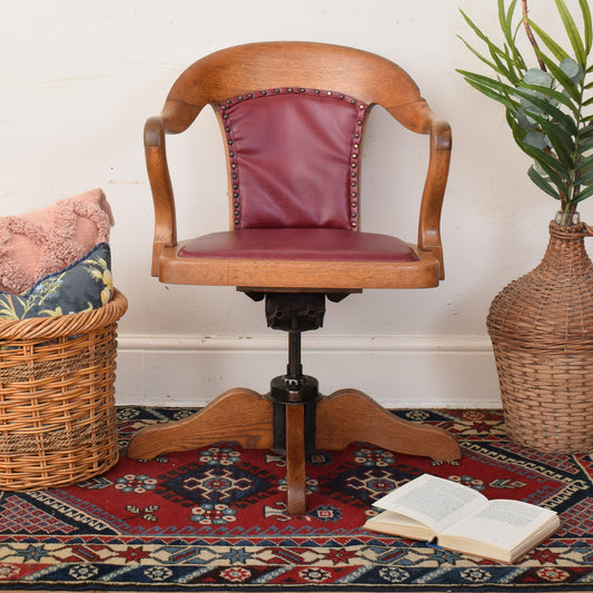 Oak Captain's Chair