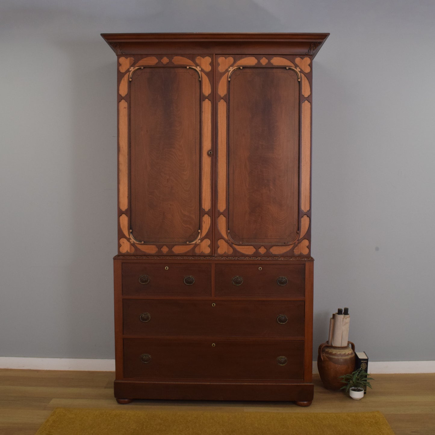 Large Carved Tallboy