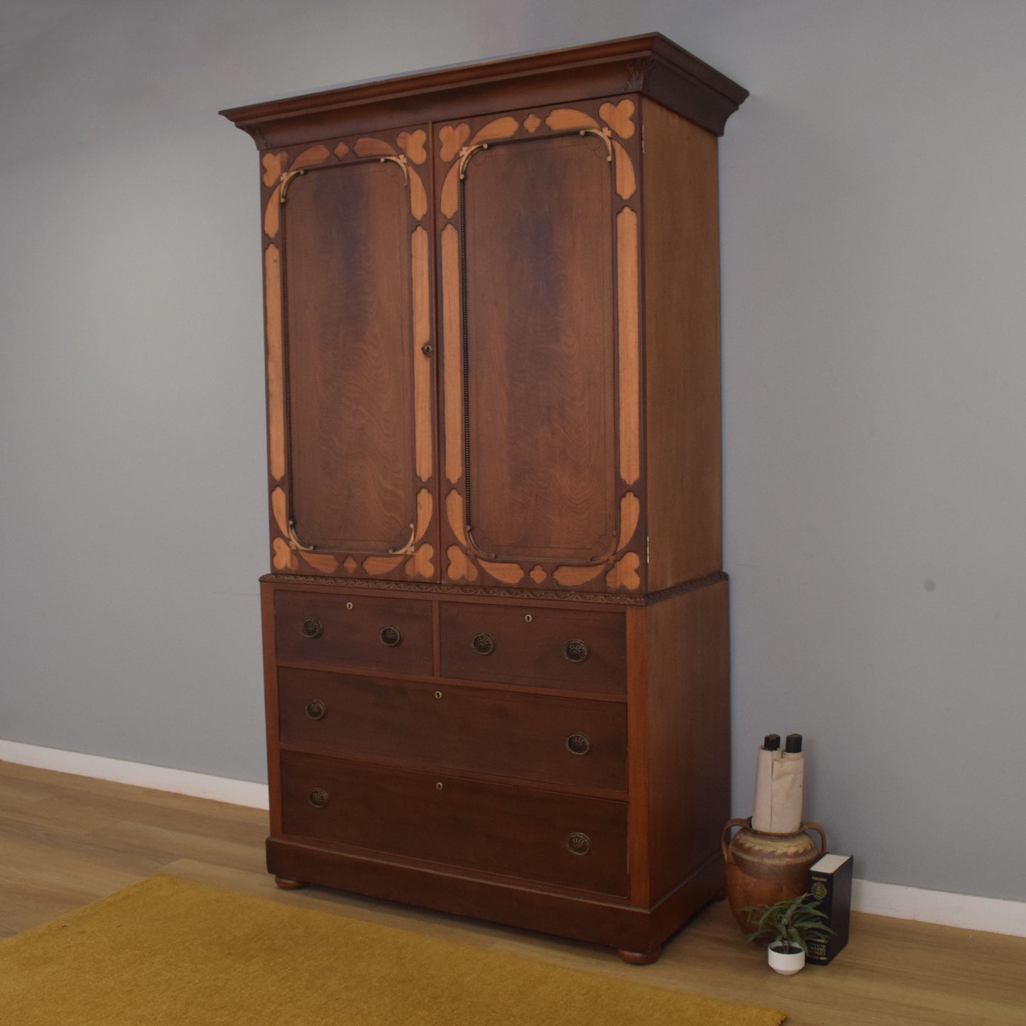 Large Carved Tallboy