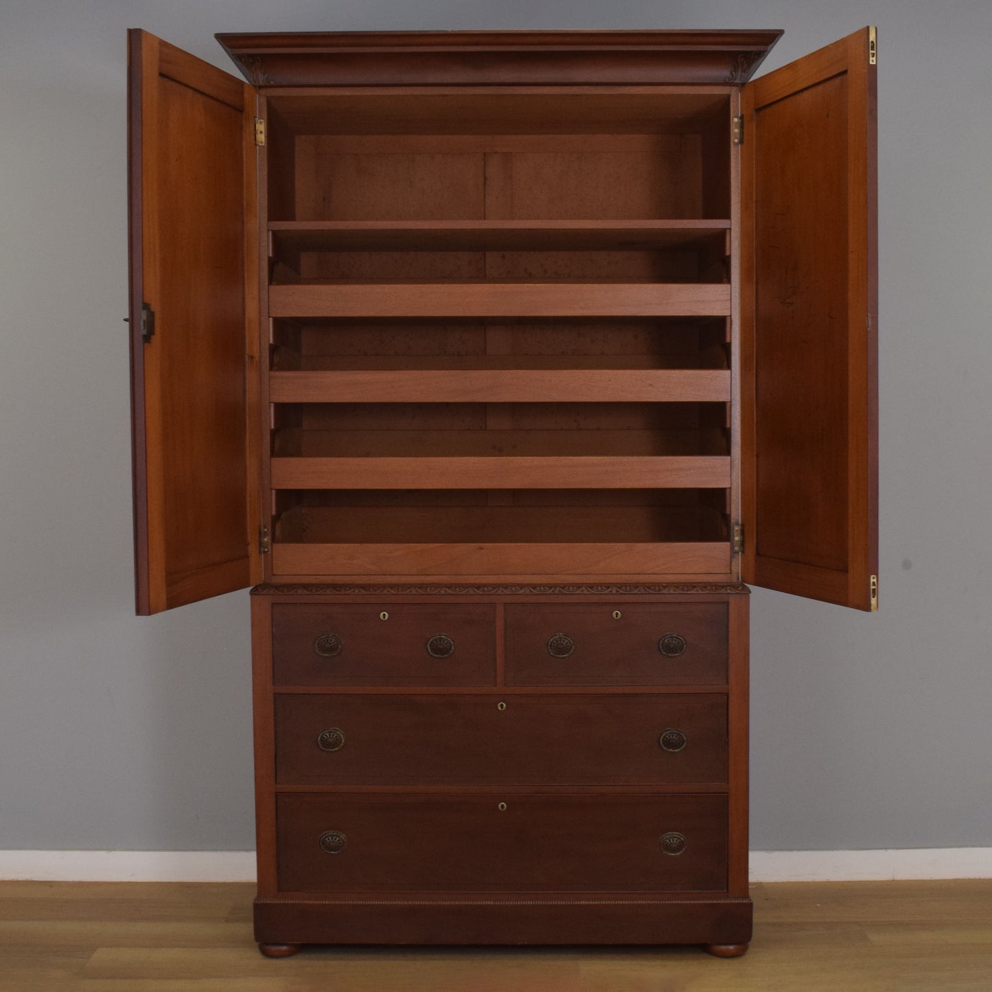 Large Carved Tallboy