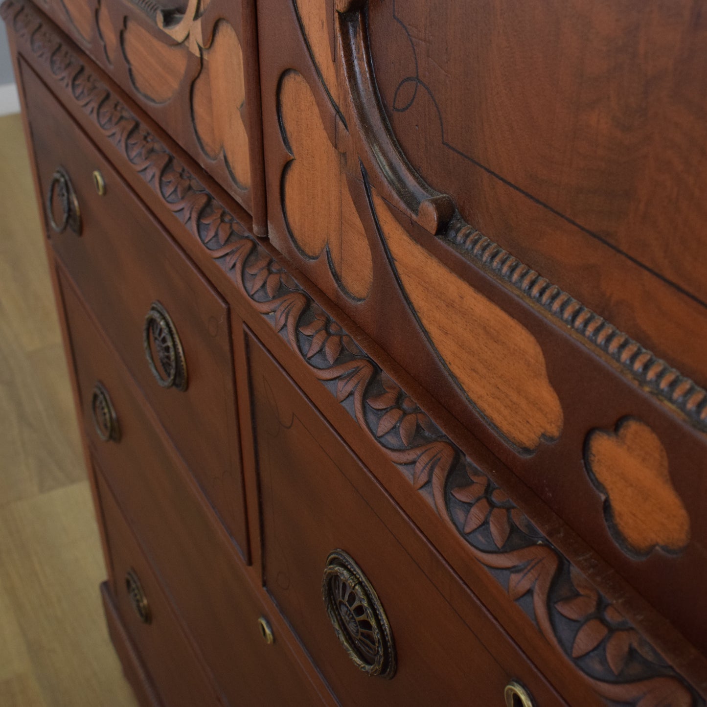 Large Carved Tallboy