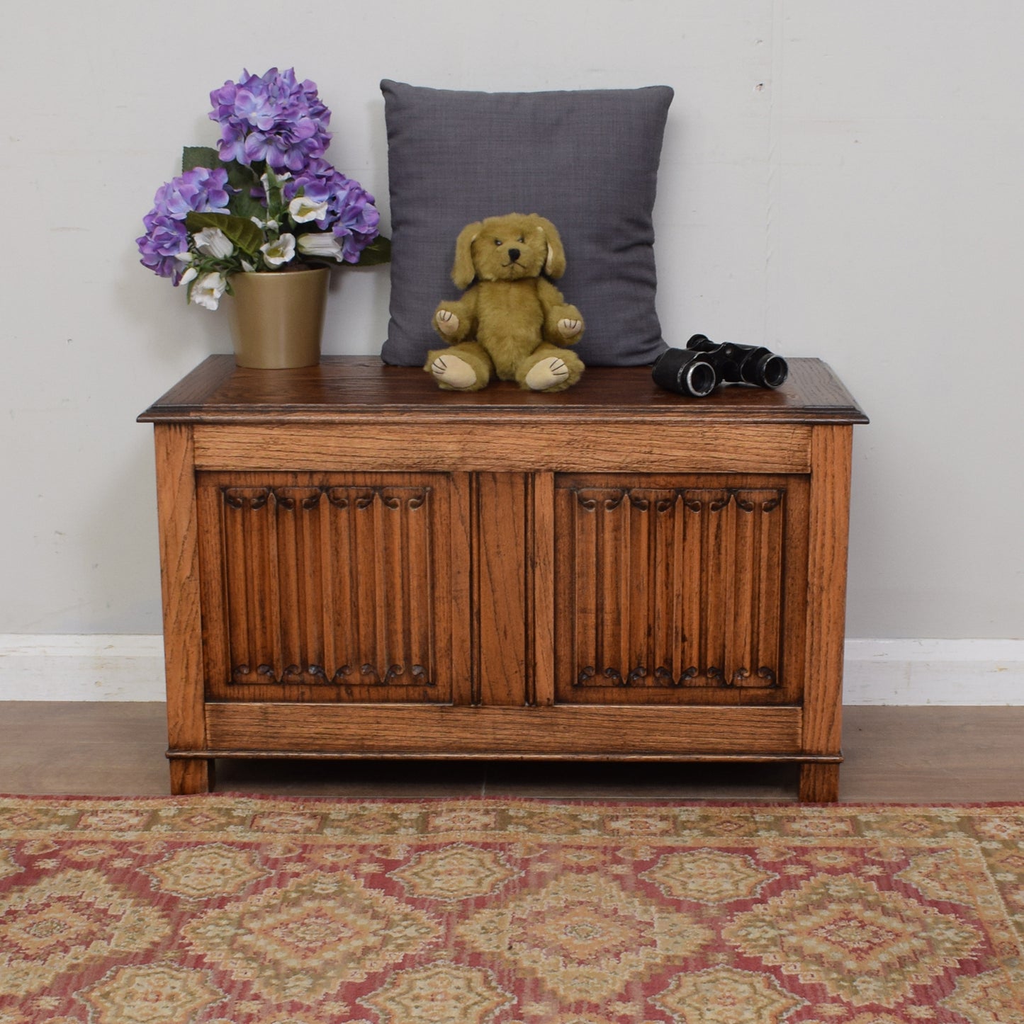 Oak Blanket Box